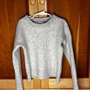 Kids Light Gray Cashmere Pullover Sweater